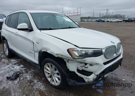 2016 BMW X3 Sdrive28I из США, поврежденный, VIN 5UXWZ7C57G0T43154